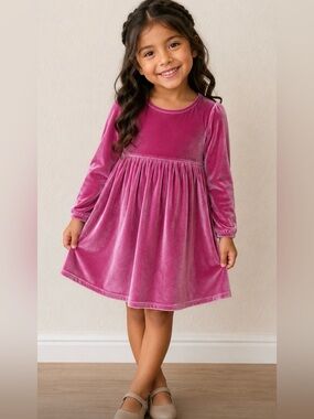 Pink Chicken Velour Dress